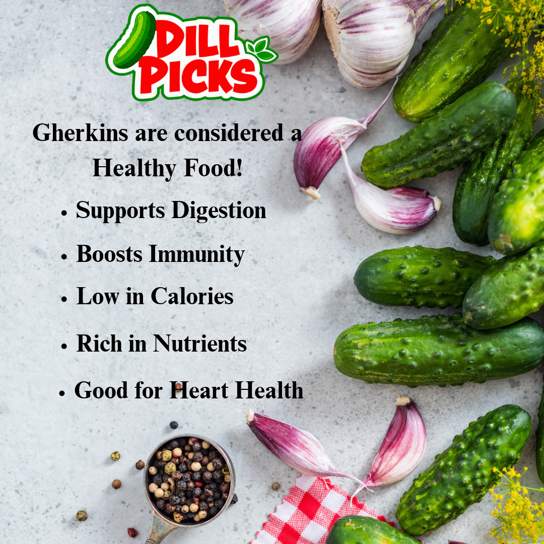 Gherkins are a healthy low-calorie food rich in nutrients and beneficial for digestion